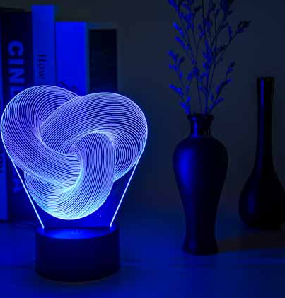 LED 3D Twist Abstract Light